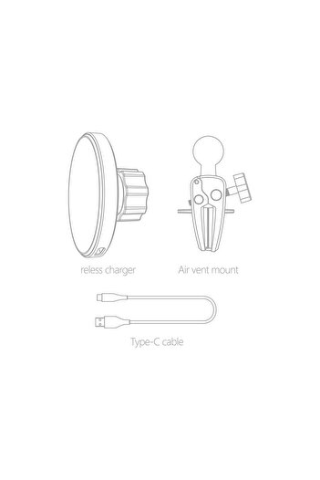 X-Level X-ventmag Magsafe Uyumlu 15w Kablosuz Hızlı Şarj Özellikli Araç Içi Telefon Tutucu