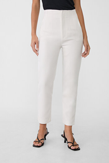 Stradivarius Classic Trousers with Clamp Detail