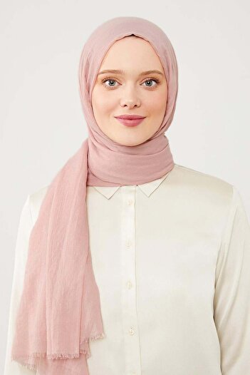 Levidor Pink Wrinkled Fabric Hawaiian Shawl
