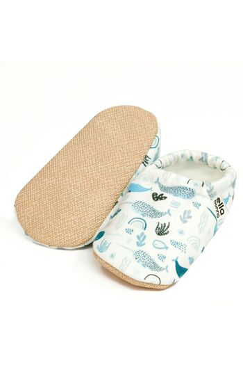 Ella Bonna Unicorn Patterned Non-Slip Sole Fish Baby Booties - Home Boots and Nursery Slippers