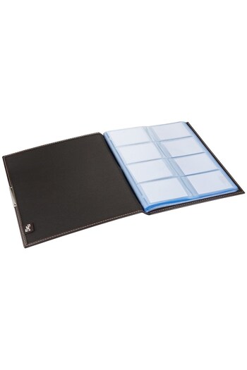 2K Business Card Album 8 Rows 384 Card Holders Business Card Album Vegan 23,5X26,5 cm