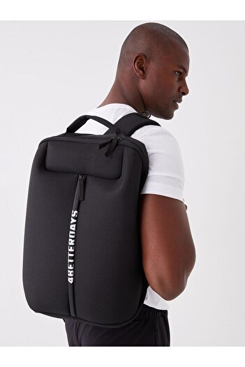 LC Waikiki Lcw Accessories - Black Printed Men's Backpack