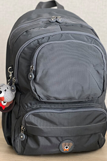 NEMO BAGS Унісекс сірий шкільний та дорожній рюкзак - для ноутбука, спорту, водонепроникний брелок