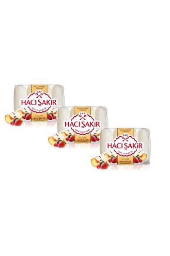 Hacı Şakir Fruit Freshness Beauty Soap 4*70 gr (3 Pieces)
