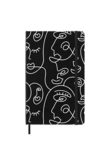 mooodcase Blocnotes din piele termică cu model Face Art