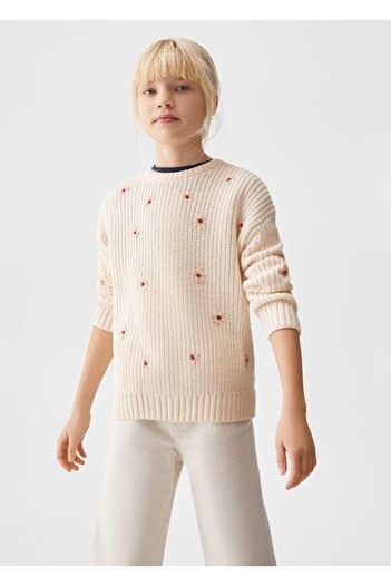 MANGO Kids Ecru Sweater for Kids