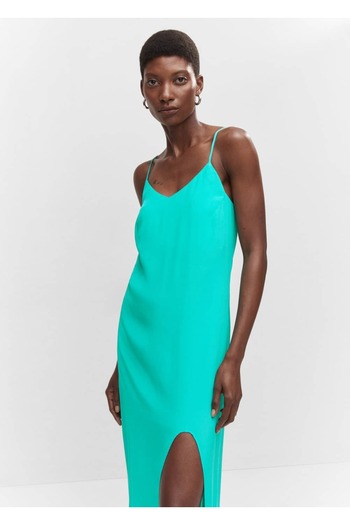 MANGO Woman Long Slit Dress