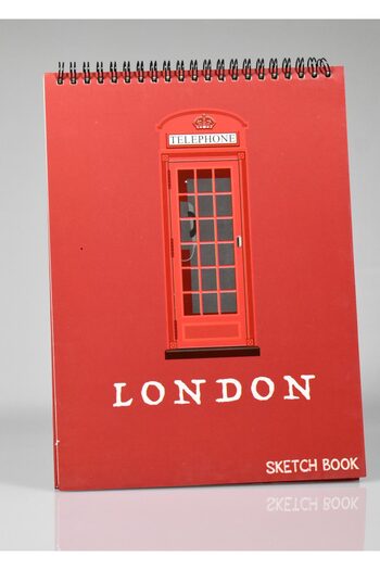 4nio Red London Drawing - NotebooK Design