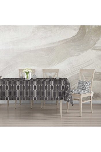 Willuxe Table Cloth Oilcloth Washable Wipeable Stain Resistant Fabric Look Hygienic Table Cloth