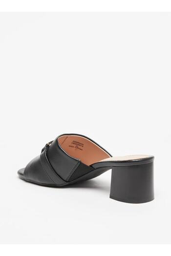 Celeste Women's Monogram Print Slip-On Sandals with Block Heels