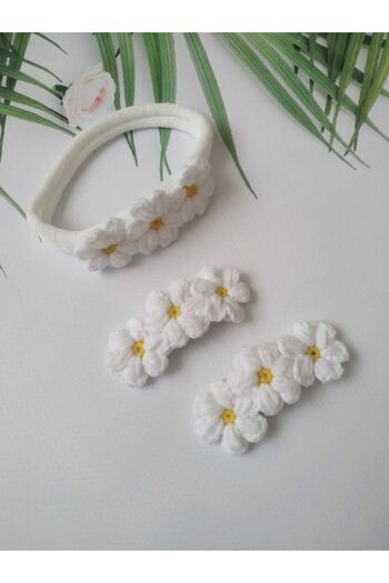 Kadın Girişimciler Atölyesi Daisy Bandana - VE 2-piece Snap Buckle Set