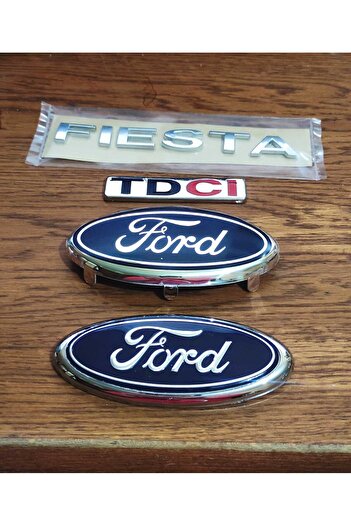 OEM Fiesta Ön Arma (Tırnaklı) - Bagaj arması (çift taraflı bantlı) 2004-2006 tdci ve fiesta yazı logo
