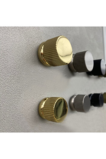 System TEK DELİKLİ KULP  FÜME RENK 34 mm
