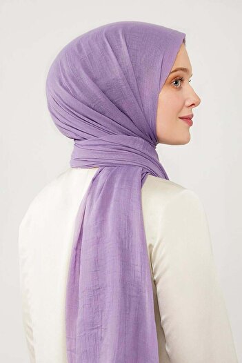 Levidor Lilac Crinkle Fabric Hawaiian Shawl