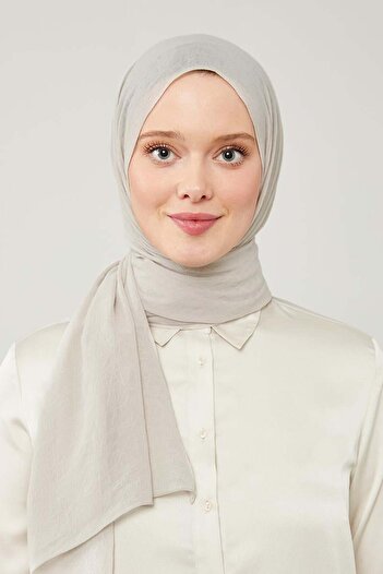 Levidor Beige ColoreD Flat Cut Frozen Crepe Shawl