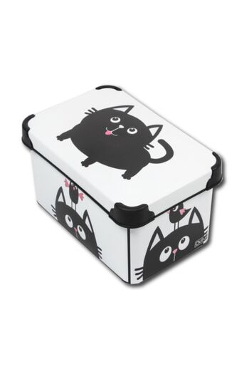 QUTU 5 L Meow Patterned Decorative Storage Box - Style Box