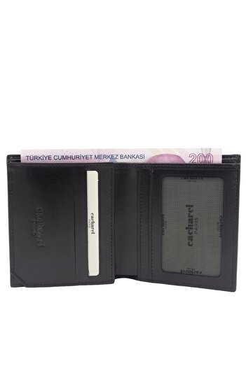 Cacharel 2017G65 Model BlaCk Gladiator Leather Men's Wallet