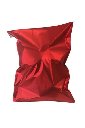 New Obsessions Red Metallized Luxury Gift Package with Mouth Tape
