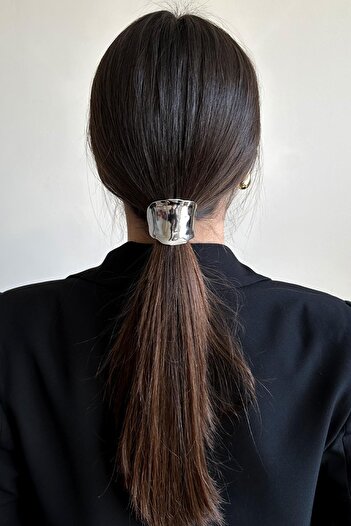 New Obsessions Wavy Steel High Ponytail Barrette Hair Clamp Ponytail Cuff