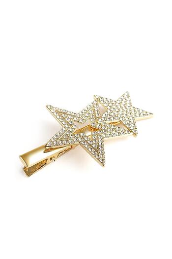 New Obsessions Set de catarame cu cleme duble cu bijuterii, pachet de 2