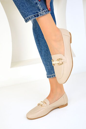 SOHO Beige Women's Ballerinas - Model 19459