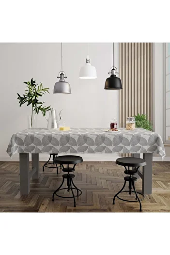 Willuxe Table Cloth Oilcloth Washable Wipeable Stain Resistant Fabric Look Hygienic Table Cloth