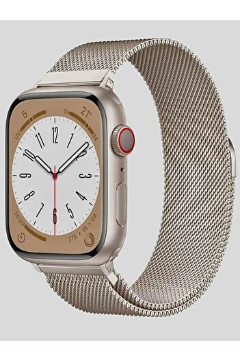 Nezih Case Apple Watch Series 3-9 Stainless Mesh Metal Milan Band - 38mm 40mm 41mm