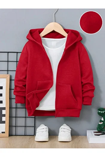 npLStore Unisex Plus Size Unprinted Zip-Up Cardigan/Jacket