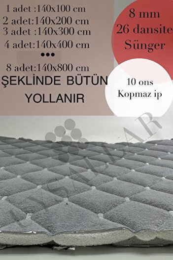 UYSALLAR SUNİ DERİ Döşemelik Dikişli Süngerli Kumaş Kapitone 140 Cm En