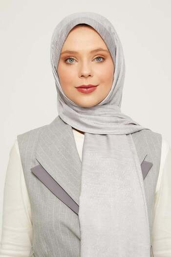 Levidor MonogrAm PAtterned GrAy ShAwl - Ring