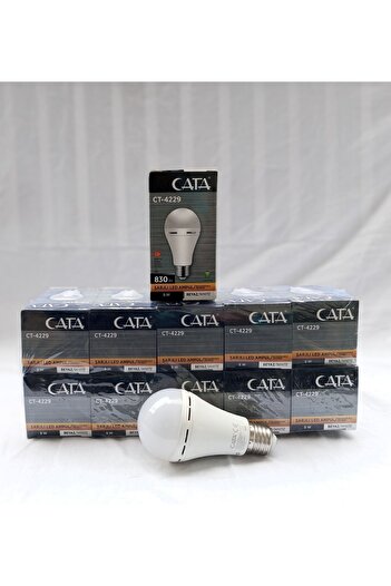 Cata Şarjlı Led Ampül Ct-4229 (10 ADET)
