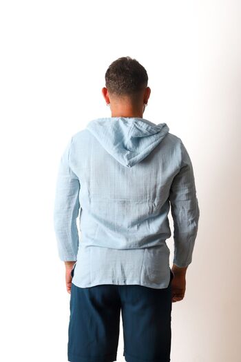 Botex Hooded Men's Muslin Shirt