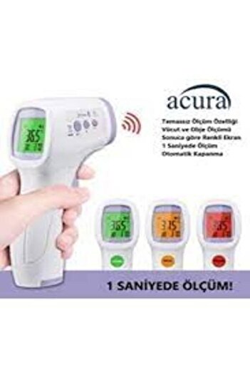 Acura Temassız Kızılötesi Ateş Ölçer Renkli Ekranlı, Nesne Ve Vücut Ölçer Ac-9270