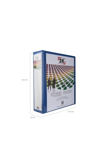 2K Paperwork Presentation Promotion Firm Folder A4 Pvc 7 cm 4 Ring 520 Sheets Capacity Ring Binder File 27,5X