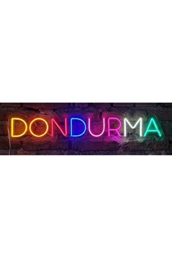 Neon dondurma neon ledli duvar aydınlatması
