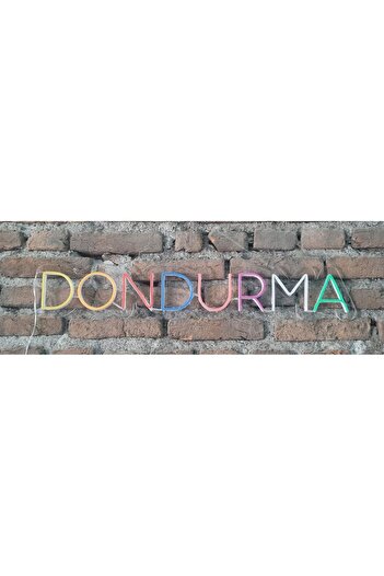 Neon dondurma neon ledli duvar aydınlatması