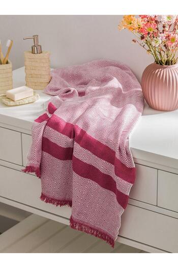 LC Waikiki Red Striped Lcw Eco Towel