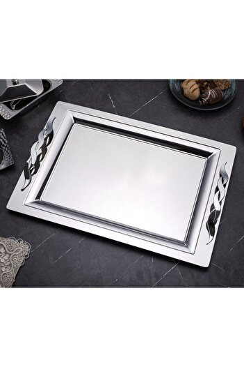 ÖZBURAK Coral Glazed Catering Serving and Tea Tray