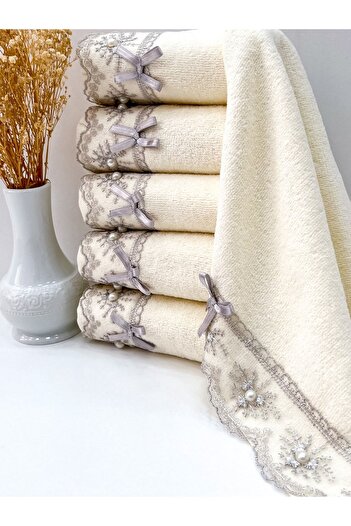 AYHANHOME 6-панельний оксамитовий рушник для кухні з бантиками, 30x50