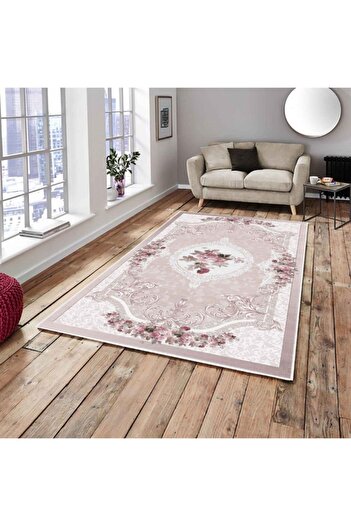 ALLGELSİN Çepeçevre Lastikli Halı Örtüsü Dekoratif Halı Kılıfı 200x300 Cm 6m2