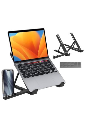 MUJGAN Adjustable Standing Laptop + Phone Stand