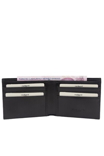 Cacharel Men's Leather Gladiator Wallet - Black 2664g65