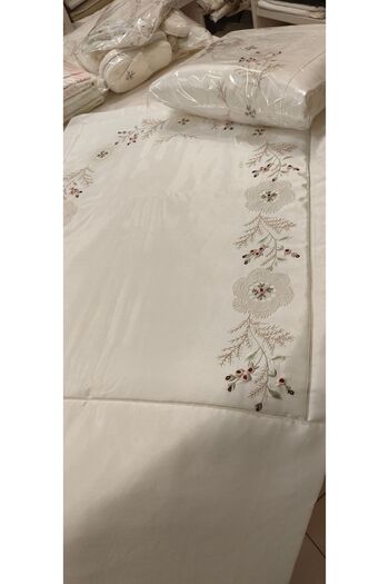 incisecrethome SECCADE - Handwork needle Embroidered, Rococo and Fiber Silk Satin Dress