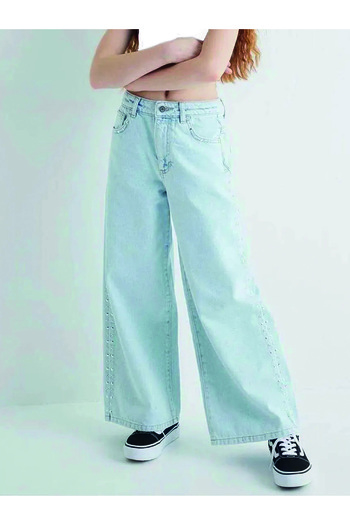 REFA COLLECTİON Girl's - Wide Leg Jeans with Pockets