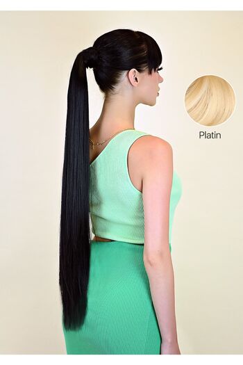 LOLLY PONY 65CmFiber Platinum Straight Ponytail