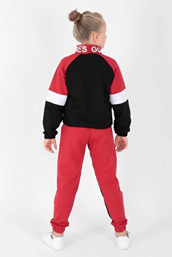 AHENGİM Ahengim Girl - Good Vibe Printed Tracksuit Set Ak2238