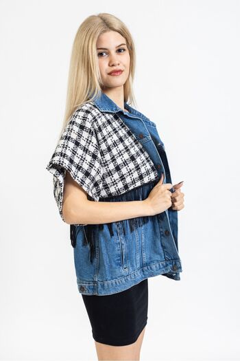 OlaFre Vestă de jeans de design