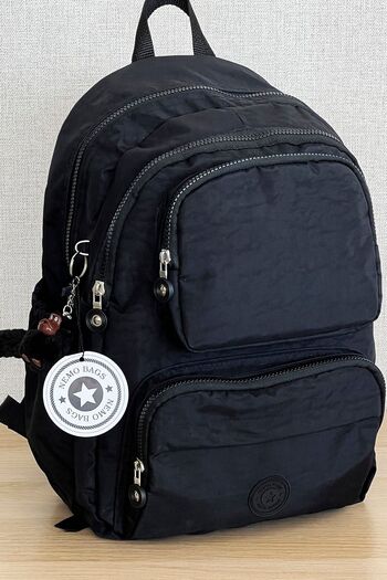 FCSTORE Сумка Duffle Bag Чорний рюкзак середній унісекс сумка для ноутбука сумка для подорожей водонепроникна