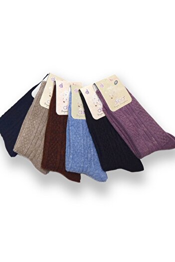 Diba 6-Piece Women's Wool Socks Lambswool Does Not Cause Discomfort Thanks to Lambswool Cotton Blend