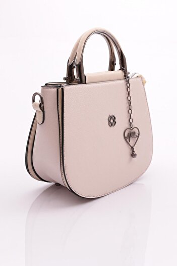DGN 3262 Model Beige Mosaic Patterned Women's Shoulder and Hand Bag